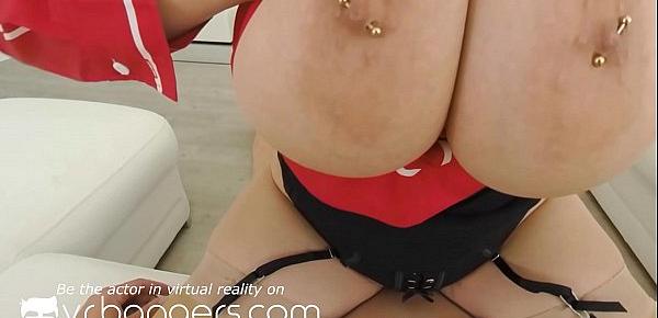  VR BANGERS Busty teacher Angel Wicky shows how to penetrate her butthole
